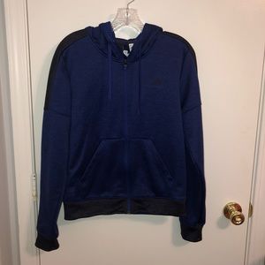adidas | NWOT Women’s Blue Zip Up Hoodie Small